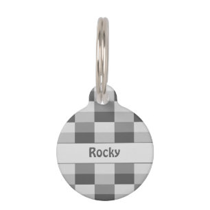 Médaillon Pour Animaux Gray Shades Color