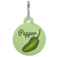 Green Jalapeño Hot Pepper Personnalisé Mon nom est