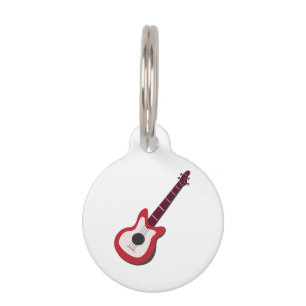 Médaillon Pour Animaux Guitare électrique