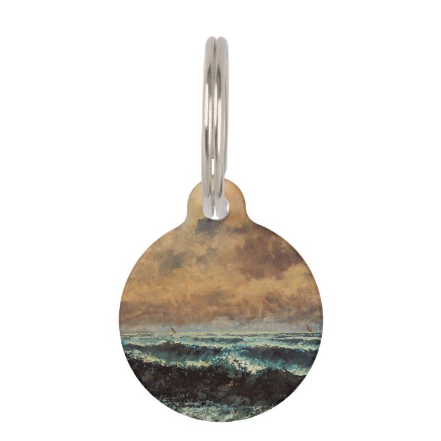 Médaillon Pour Animaux Gustave Courbet - Mer d'automne (Devant)