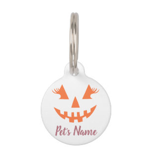Médaillon Pour Animaux Halloween Citrouille Jack-o'-lantern fille personn