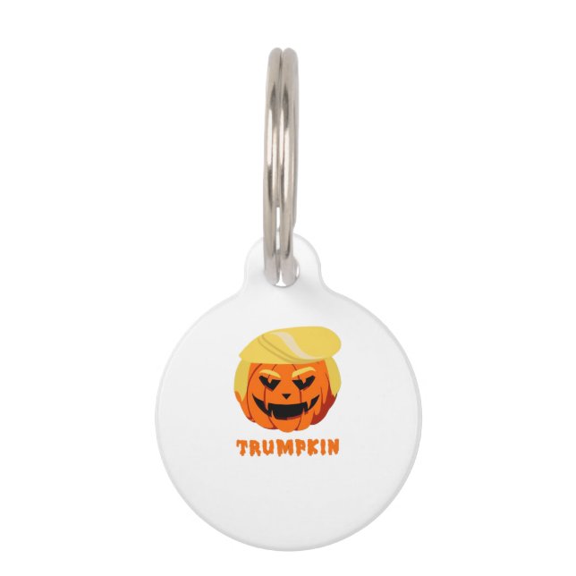 Médaillon Pour Animaux Halloween Trumpkin (Devant)