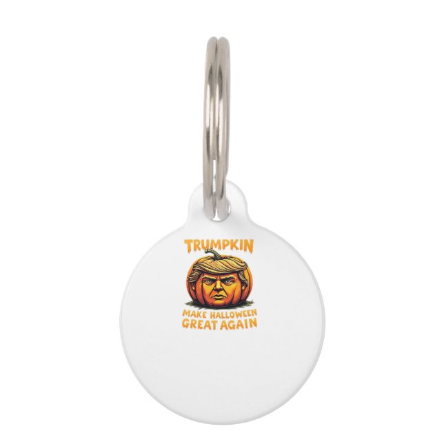 Médaillon Pour Animaux Halloween Trumpkin rendre Halloween grand à nouvea (Devant)