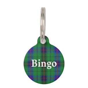 Médaillon Pour Animaux Happy Pet Clan Davidson Tartan Plaid