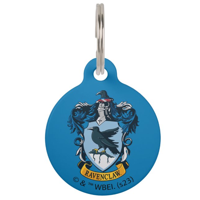 Médaillon Pour Animaux Harry Potter  | Blason gothique de Serdaigle (Devant)