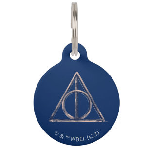 Médaillon Pour Animaux Harry Potter Deathly Hallows Watercolor