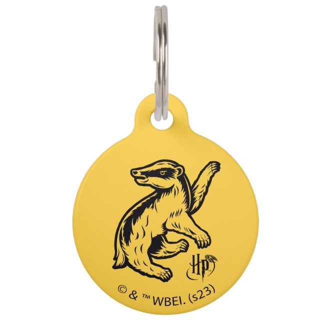 Médaillon Pour Animaux Harry Potter | Icône Badger Hufflepuff (Devant)