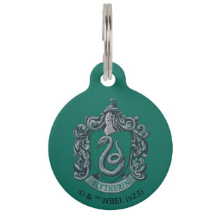 Médaillon Pour Animaux Harry Potter   Slytherin Crest Green