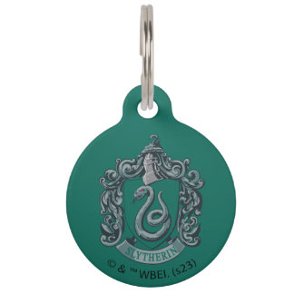 Médaillon Pour Animaux Harry Potter | Slytherin Crest Green