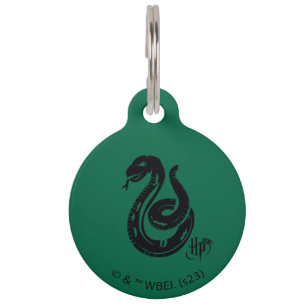 Médaillon Pour Animaux Harry Potter   Slytherin Snake Icon