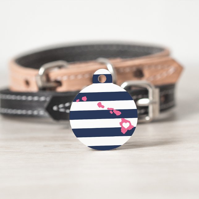 Médaillon Pour Animaux Hawaii Heart (Créateur téléchargé)