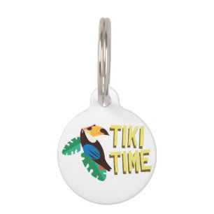Médaillon Pour Animaux Heure Tiki