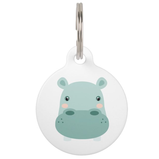 Médaillon Pour Animaux Hippo Head (Devant)