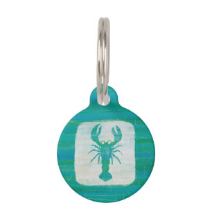 Médaillon Pour Animaux Homard côtier d'Aqua de l'art