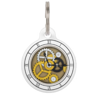 Médaillon Pour Animaux Horloge visible 3-D Illusion visuelle
