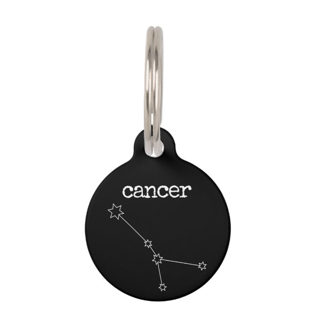 Médaillon Pour Animaux Horoscope céleste Cancer (Devant)