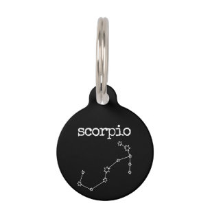Médaillon Pour Animaux Horoscope céleste Scorpio