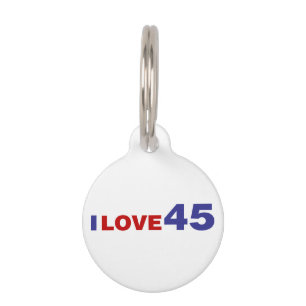 Médaillon Pour Animaux I Love 45