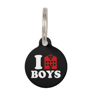 Médaillon Pour Animaux I Love Hotel Boys