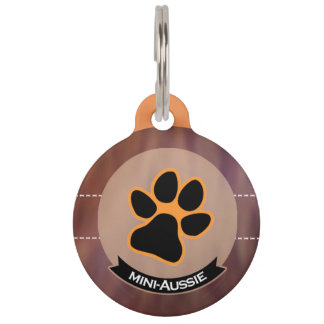 Médaillon Pour Animaux I love Mini-Aussies| Miniature American Shepherd