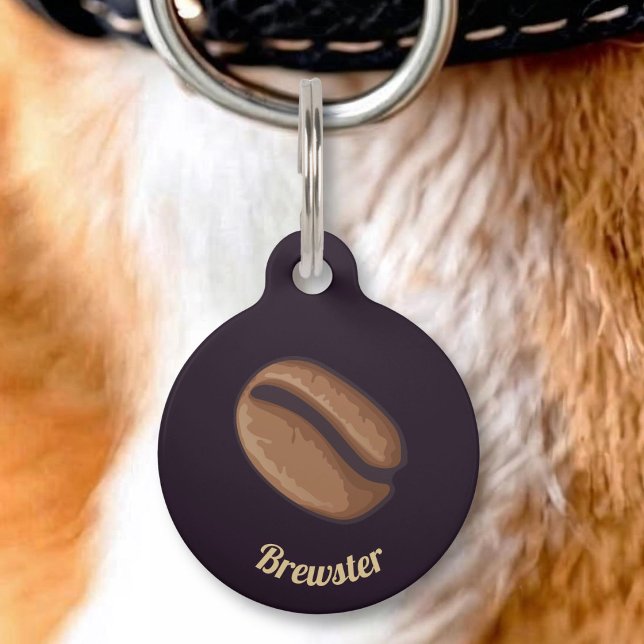 Médaillon Pour Animaux Icône de grain de café (Créateur téléchargé)