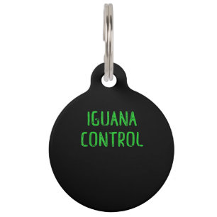 Médaillon Pour Animaux Iguana Control - Poète Lover Iguana Cadeau