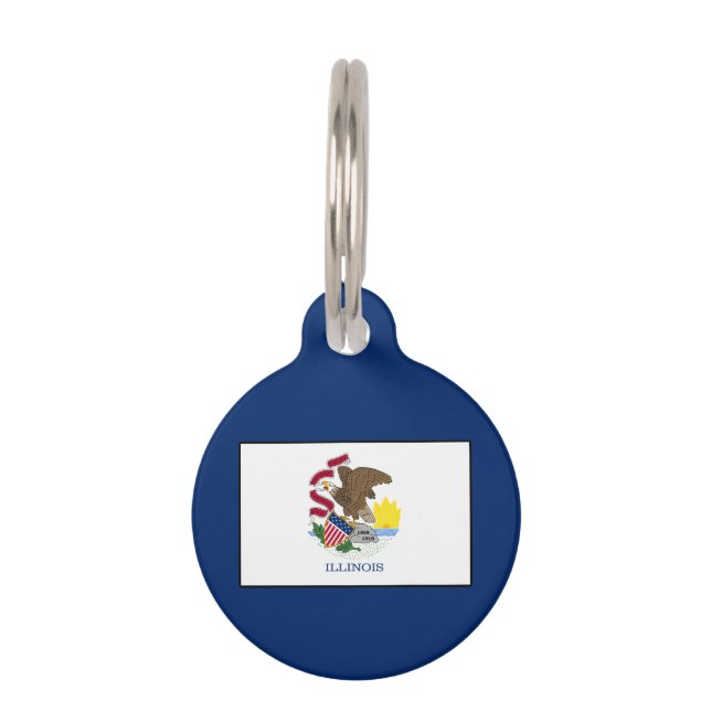 Médaillon Pour Animaux Illinois (Devant)