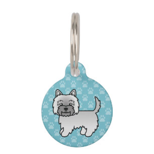 Médaillon Pour Animaux Illustration de chien de dessin animé Terrier Cair