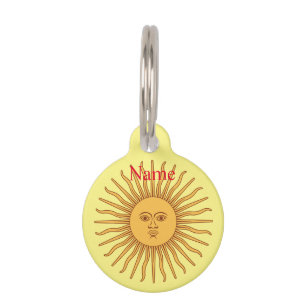 Médaillon Pour Animaux Illustration de l'art face soleil Thunder_Cove