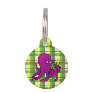 Médaillon Pour Animaux Illustration de l'instrument de musique Piper Octo