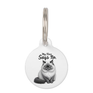 Médaillon Pour Animaux Illustration de visage de chat drôle – Art de chat