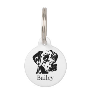 Médaillon Pour Animaux Illustration vectorielle de chien mignon qui regar