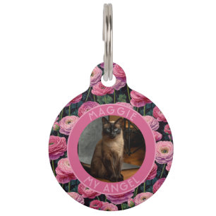 Médaillon Pour Animaux Impression de renoncule pour amateur de chiens mig