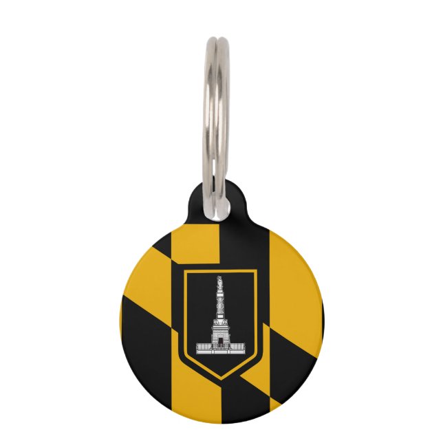 Médaillon Pour Animaux Insigne d'identification d'animal de compagnie de  (Devant)