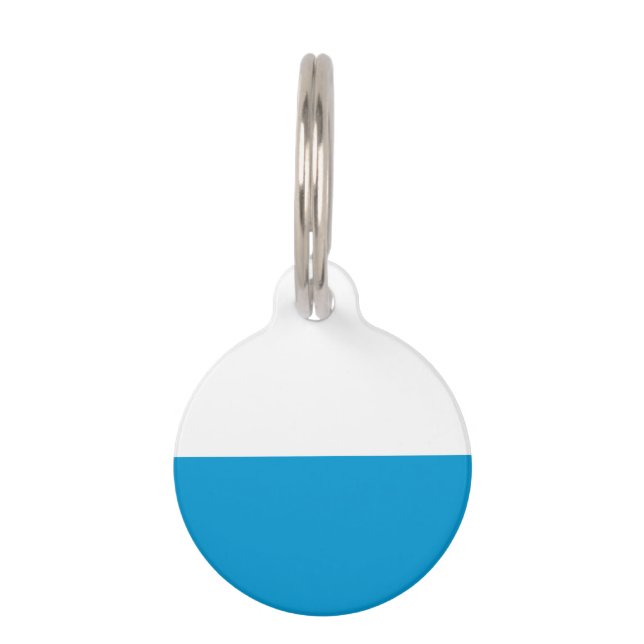 Médaillon Pour Animaux Insigne d'identification de chien avec drapeau de  (Devant)