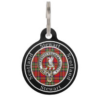 Insigne et tartan personnalisés du clan Stewart