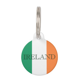 Médaillon Pour Animaux Irish Flag Irlande ptcnt personnalisable