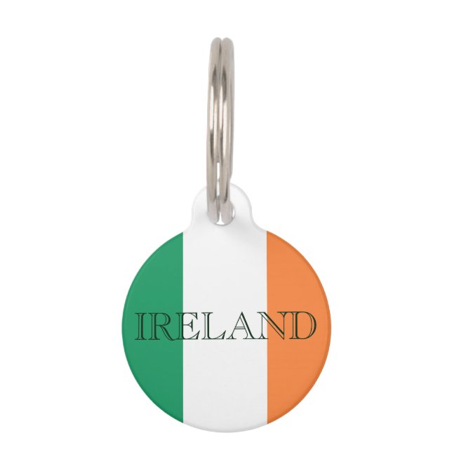 Médaillon Pour Animaux Irish Flag Irlande ptcnt personnalisable (Devant)