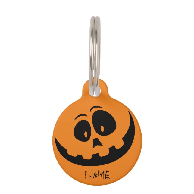 Médaillon Pour Animaux Jack Olantern Sourire Thunder_Cove (Devant)