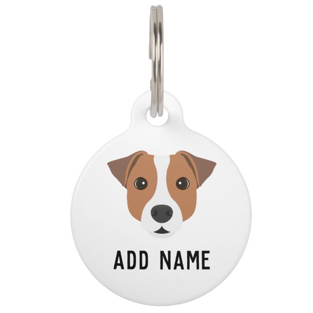 Médaillon Pour Animaux Jack Russell Chien (Devant)