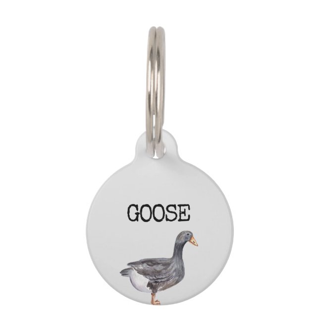 Médaillon Pour Animaux J'ai perdu call goose (Devant)