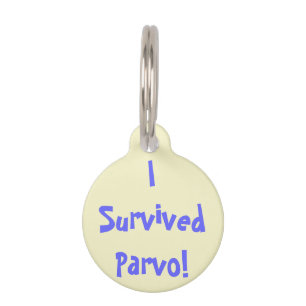 Médaillon Pour Animaux J'ai Survécu au Parvo ! Tee Chien