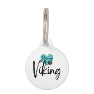 Médaillon Pour Animaux J'aime mon Viking