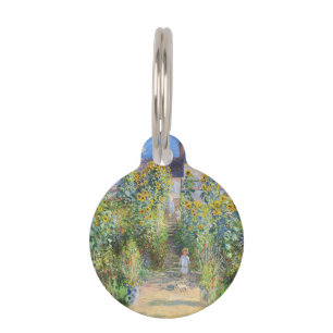 Médaillon Pour Animaux Jardin de tournesols de Claude Monet à Vétheuil