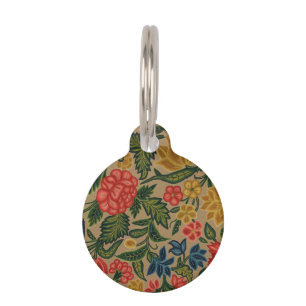 Médaillon Pour Animaux Jardin Floral Designer vintage