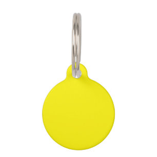 Médaillon Pour Animaux Jaune de cadmium (couleur unie)