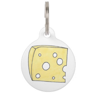 Médaillon Pour Animaux Jaune Holey Fromage Suisse Foodge