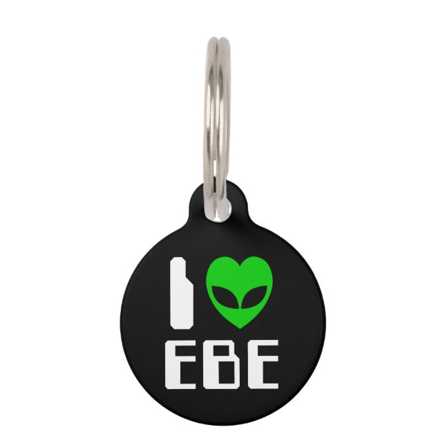 Médaillon Pour Animaux Je Alien Heart EBE (Devant)