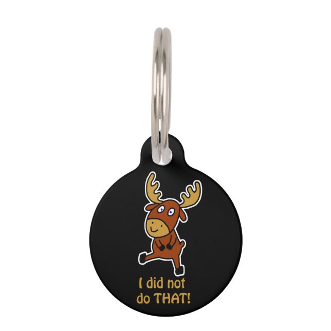 Médaillon Pour Animaux Je ne l'ai pas fait ! Oie drôle pour les chiens (Devant)