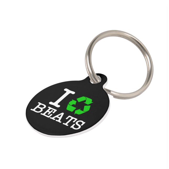 Médaillon Pour Animaux Je recycle les rythmes (Côté )